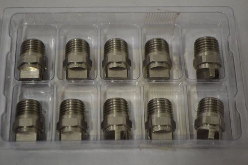 LOT 10 NEW SPRAYING SYSTEMS H1/4VV-SS6503 NOZZLE 1/4IN NPT DIE WASHER D307970
