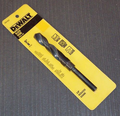Dewalt dw1622 5/8&#034; reduced shank black oxide drill bit - 3/8&#034; shank for sale