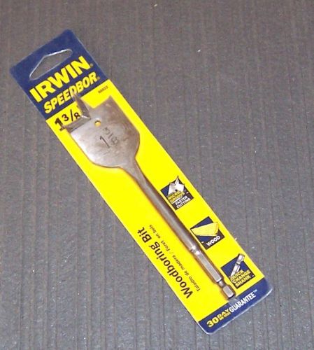 Irwin 88822 1-3/8&#034; speedbor blue groove spade bit for sale