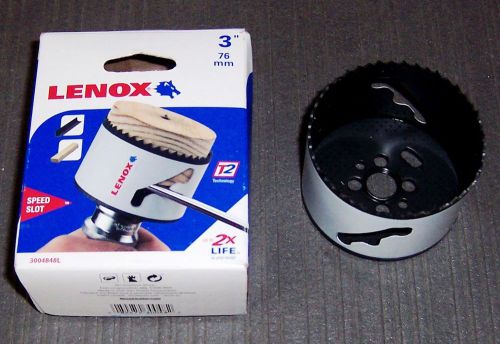 Lenox tools 3004848l 3&#034; bi-metal speed slot hole saw for sale