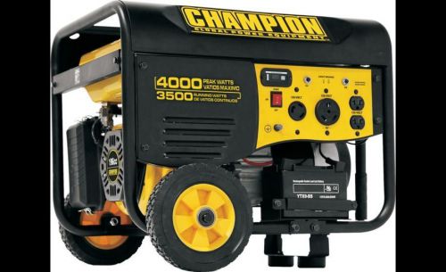 New champion 3500-watt remote start generator for sale