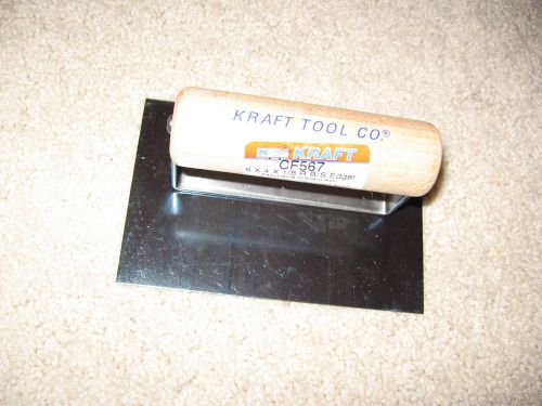6&#034; X 4&#039;&#039; Blue Steel Hand Edger 1/8&#034; radius-Concrete Tool Made in the USA