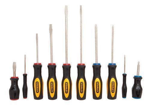 Home and construction 10-piece standard fluted screwdriver set ergonomic comfora for sale