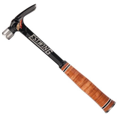Estwing e15sm 15oz 16&#034; ultra forged framing milled face hammer with leather grip for sale