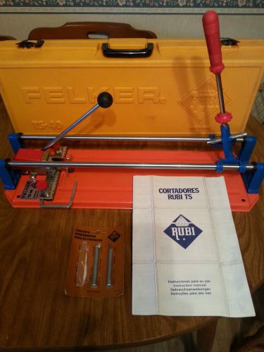Rubi ts-40 17&#034; professional tile cutter w/built in separator,scoring tools,case for sale