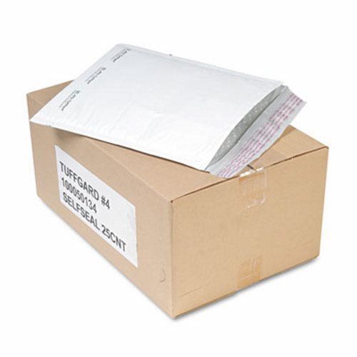 Self-Seal Cushioned Mailer, #4, 9 1/2 x 14 1/2, White, 25 per Carton (SEL49675)