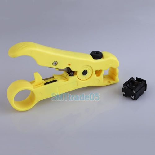 Universal Stripping Tool RG 59/6 7/11 Coax Coaxial Cable Cord Wire Stripper B#S5