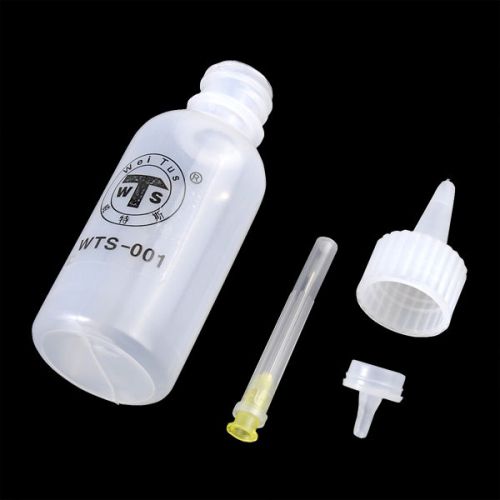 Booster flux bottle alcohol liquid container with funnel and needle for sale