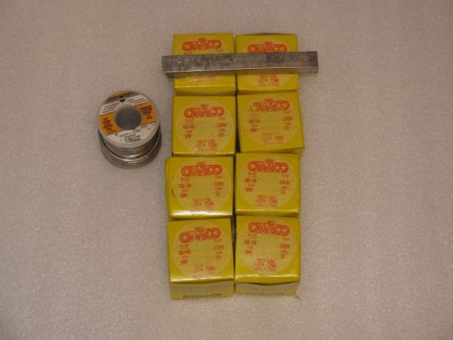 Lot of 8 Cramco resin core 60/40 alloy 3mm dia. 0.5kg solder wire+bar, Canadian