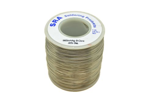 Lead free acid core silver solder, 96/4 .025-inch, 1-pound spool for sale