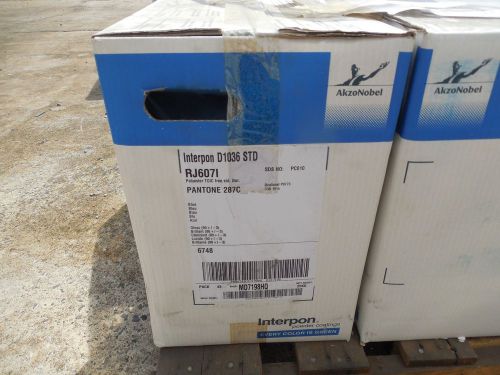 Interpon D1036 STD RJ6071 PANTONE 287L BLUE Powder Coat Coating 50lbs New