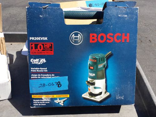 Bosch Variable Speed Palm Router Kit PR20EVSK with Carrying Case New In Box