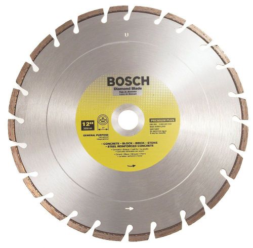Bosch db1261 premium plus 12-inch dry or wet cutting concrete saw blade new for sale