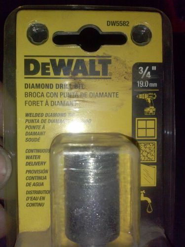 DeWalt DW5582 3/4 in. Diamond Drill Bit New
