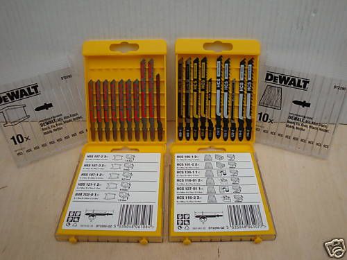 2 x 10 dewalt jigsaw blades wood dt2290 &amp; metal dt2292 for sale