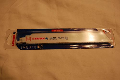 Lenox 9&#034; 10 TPI 9110R Bi-Metal Lazer Metal Reciprocating Blades (Pack of 5)