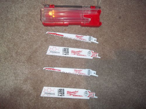 Milwaukee 4 blades all 6 in.( 14 TPI 2MetalThe Torch Sawzall Blade  2 wood Bi-m