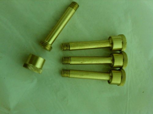 (4) Mini Model Hit and Miss Gas Engine Brass Extension Base Grease Cup  NEW!