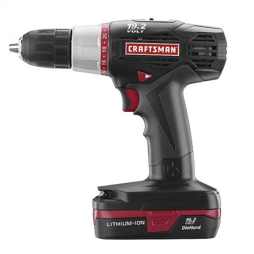 Craftsman 35703 C3 12&#034; Drill/Driver Kit with Lithium-Ion Battery 19.2V