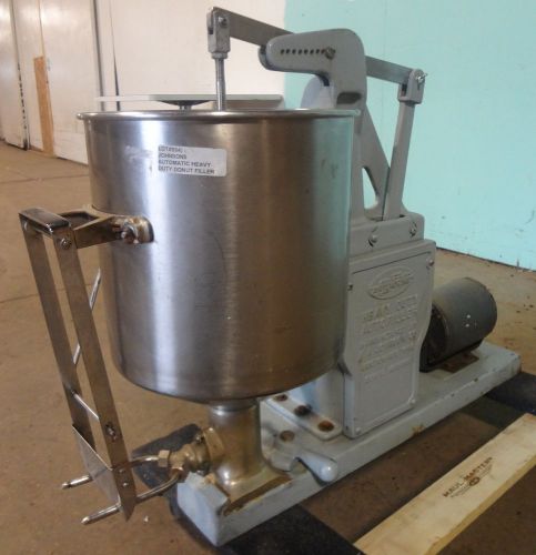 HEAVY DUTY COMMERCIAL &#034;JOHNSONS&#034; 20QT. COUNTER TOP DONUTS JELLY FILLER MACHINE