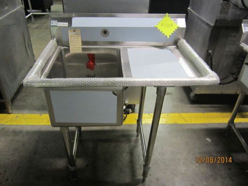 **new**stainless steel single compartment sink with right drainboard for sale