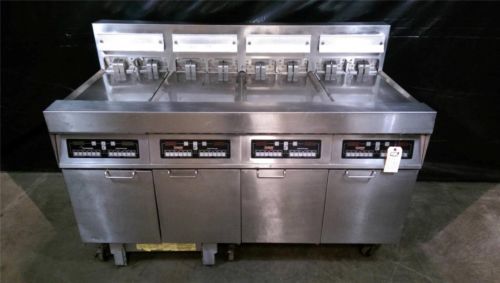 Frymaster FPH417CSD 4 bank fryer with built in filter system electric