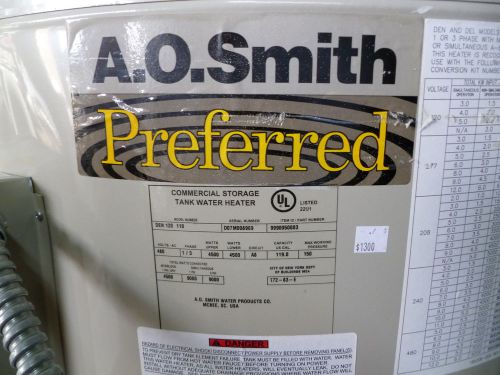 A.O.Smith Water Heater, 120 Gallon