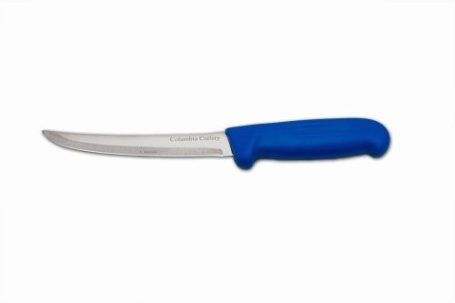 Columbia cutlery 6&#034; curved &amp; stiff  blue boning/fillet knife - new &amp; sharp!! for sale