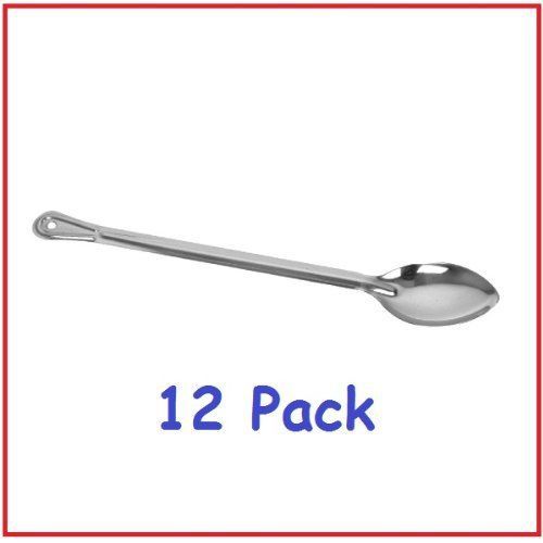 NEW (Pack of 12) 18&#034; Long Stainless Steel Solid Serving  Basting Spoon *Professi