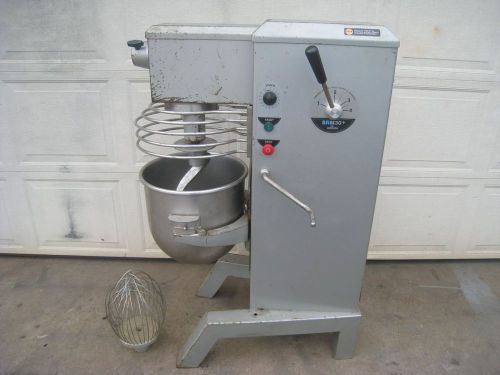 Univex 30 qt mixer SRM30+ w/ bowl guard, bowl, dough hook &amp; whisk