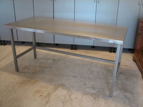 Work table food prep worktable workbench restaurant metal steel 30&#034; x 69&#034; used for sale
