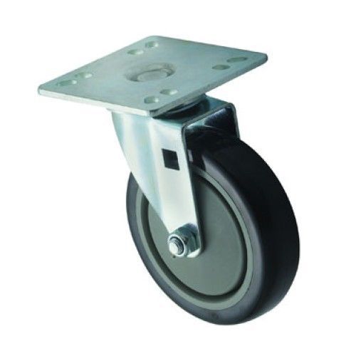 Winco ct-44 universal caster set, 5&#034; wheel with 4&#034; x 4&#034; plate for sale