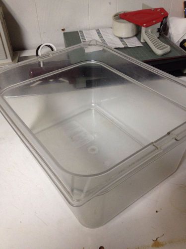 Top Notch Clear Poly Food Pan 1/2 Size 6&#034; Deep