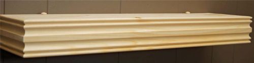 FLOATING SHELF ROUTED DETAIL 24&#034; LONG~UNFINISHED~GREAT QUALITY~NEW DESIGN