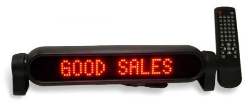 Auto, Home, Office 12VDC 14&#034;x2&#034; RED Electronic Scrolling LED Message Board 100ER