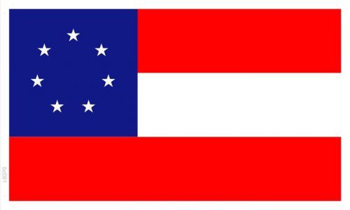 bc081 STARS AND BARS US FLAG (Wall Banner Only)