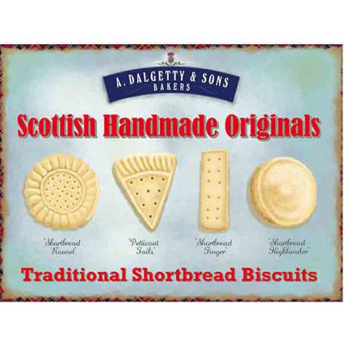 Scottish Handmade Biscuits Metal Sign