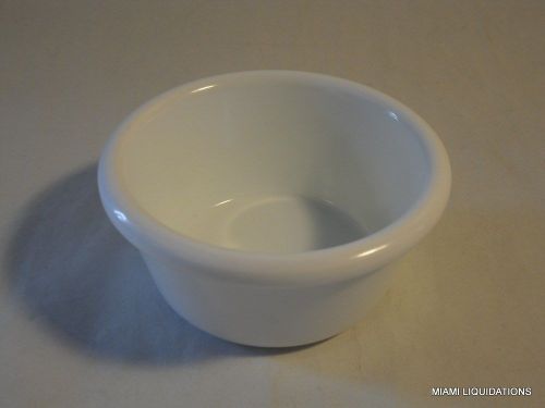 Lot of 48 6oz smooth ramekin carlisle s286-02  heavy weight melamine white for sale