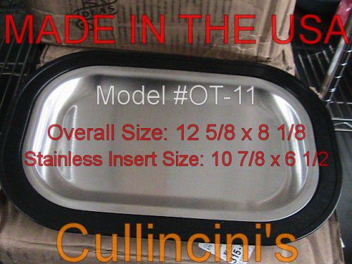 Service Ideas Thermo Plate Platter OT-11 12&#034; x 8&#034; USA