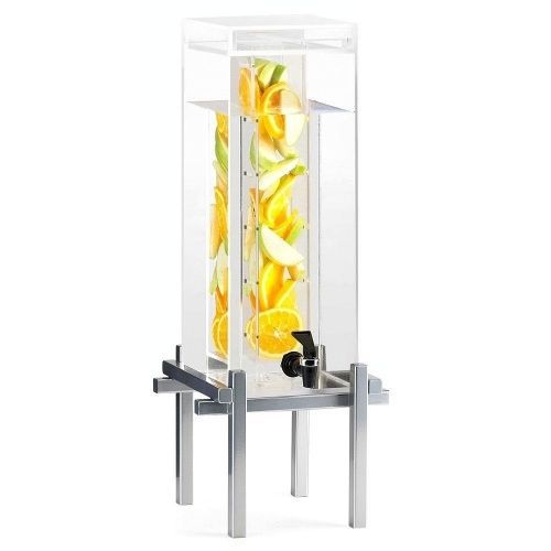 Cal-Mil 1132-5INF-74 5 Gallon Silver One By One Beverage Dispenser With Infusion