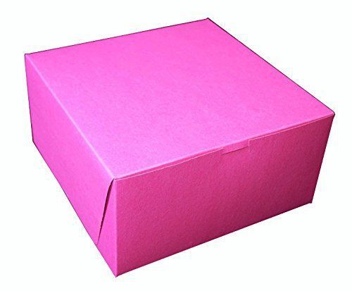 Southern Champion Tray 0878 Paperboard Non-Window Lock-Corner BakeryBox-Pink-100
