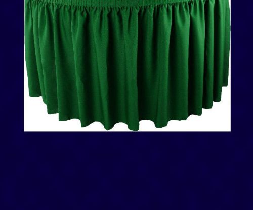 21&#039; navy premium flame retardant table skirts - fire resistant table skirting for sale