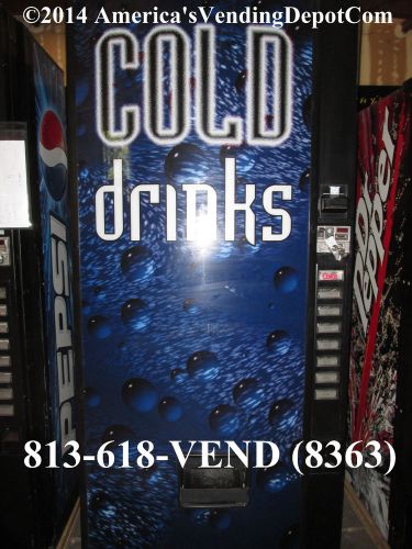 Royal 448 single price soda machine ~ 8 selections ~ cans &amp; water ~ warranty! #` for sale