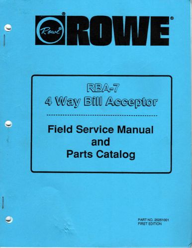 Rowe RBA-7 4 Way Bill Acceptor Manual