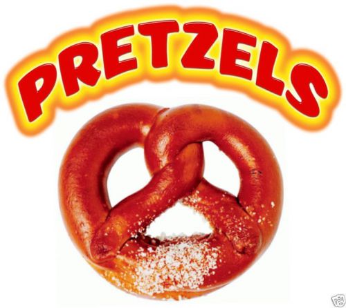 Pretzels Decal 8&#034; Food Truck Concession Stand Cart Vinyl Menu Sign Advertisement