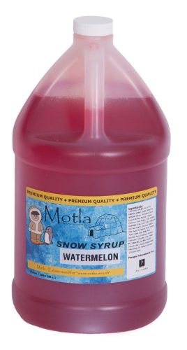 Motla Watermelon Sno-Cone Syrup (One Gallon)