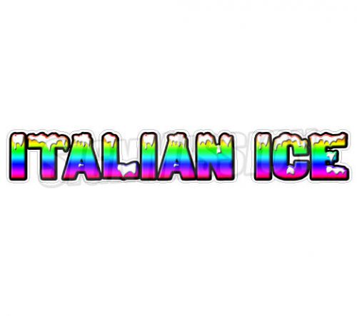ITALIAN ICE Concession Decal sign cart trailer stand sticker equipment supplies