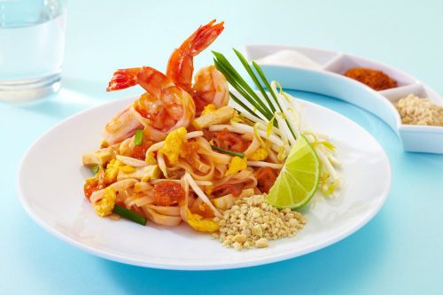 Pad Thai Style Fried Noodle Shrimp Dining Food DIY Recipe Asian Kitchen Email