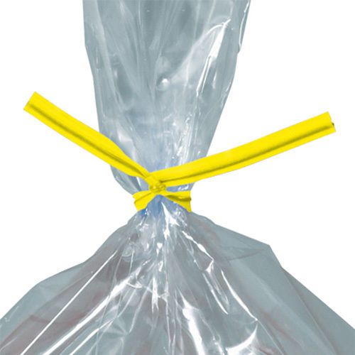 Box Partners 4&#034;x5/32&#034; Yellow Plastic Twist Ties. Sold as 2000 Each Per Case