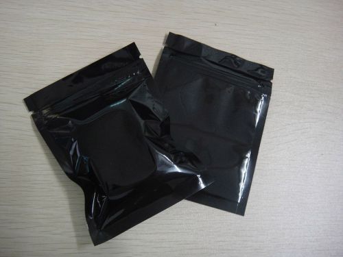 1000 Empty bag Black Top Feed Foil Ziplock Bags Pouches 3 x 4 Incense FAST